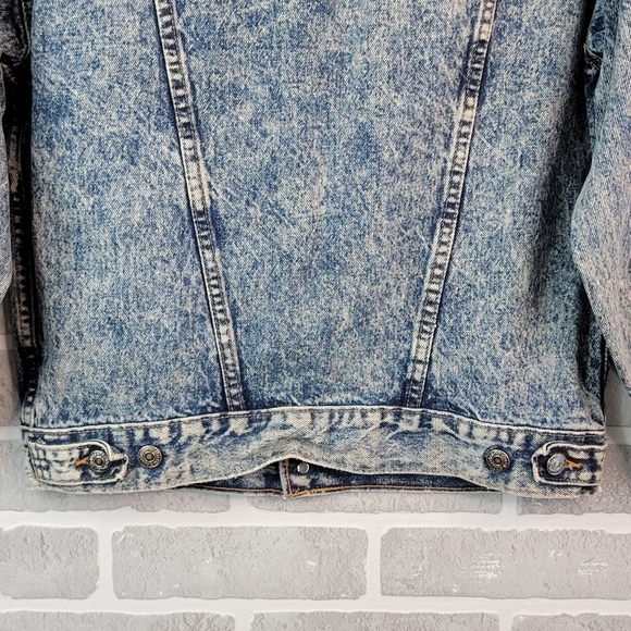 Levi's Type 3 Acid Stone Washed Vintage 90's Denim Jean Jacket Men's Size L - Picture 11 of 15